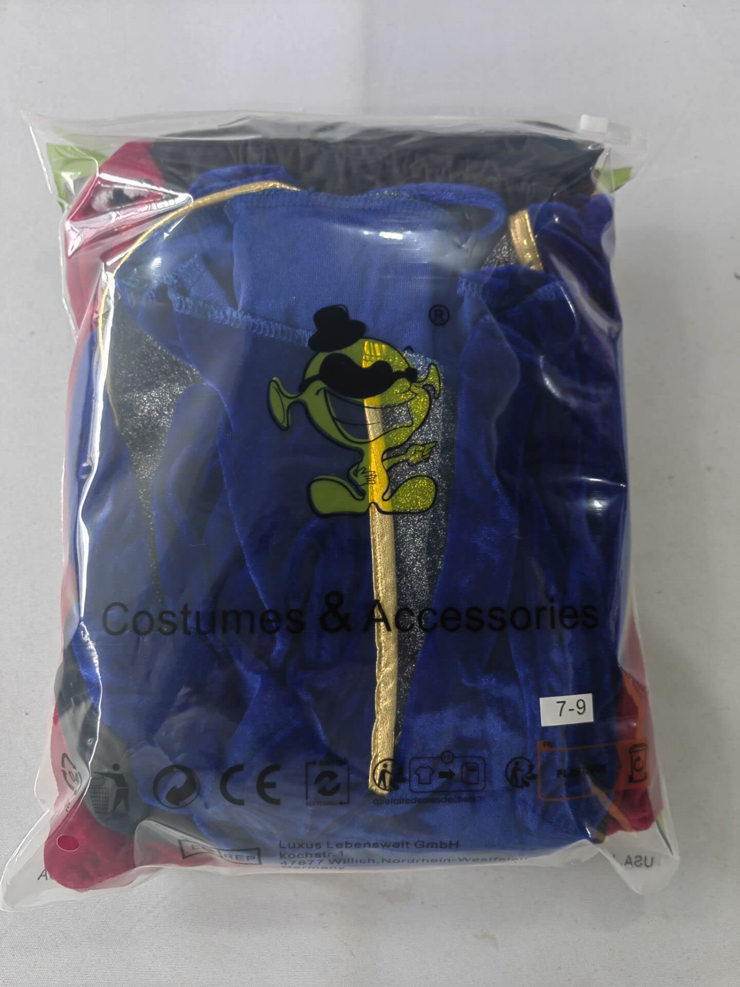 SEA HARE Costume da Re Medievale Deluxe Per Ragazzo (M:7-9 Anni)