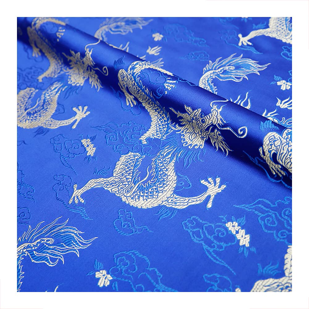 Goonsds G Oonsds Chinese Satin Faux Silk Fabric Brocade Dress Clothes Cheongsam Tan Suit Diy Retro 75Cmx50cm,
