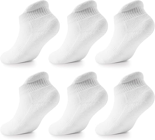 LA ACTIVE Non Slip Grip Ankle Boys and Girls Socks with Non Skid for Babies Toddlers and Kids Back to School