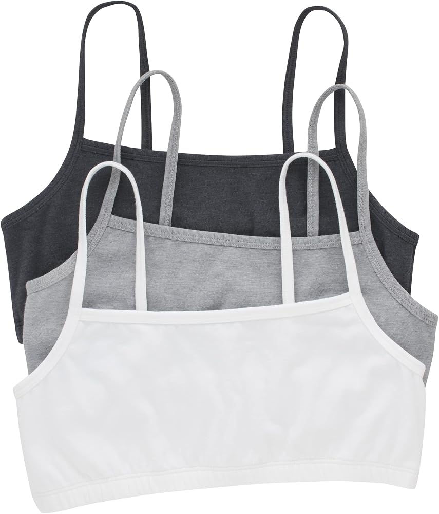 Hanes Women's String Bralette, Cotton (3-Pack)