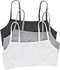 Pack de 3 sujetadores tipo bralette de algodón para mujer, deportivos, sin aros, lisos o surtidos 1