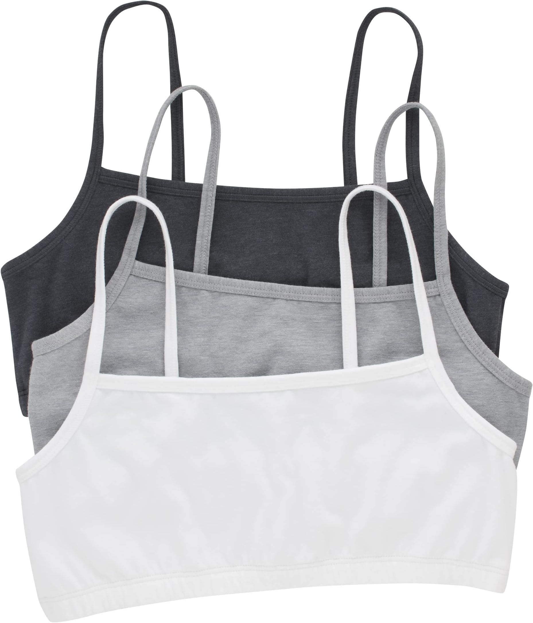 Women's String Bralette Pack, 3-Pack, Cotton Sports Bralette Bras for Women, Solid or Assorted Wireless Bras