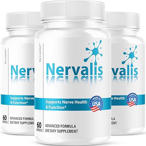 Nervalis Cápsulas (3 unidades)  Suplemento oficial Nervalis Advanced Health Nervalis Fórmula avanzada Diario Premium Cerebro y Memoria Focus
