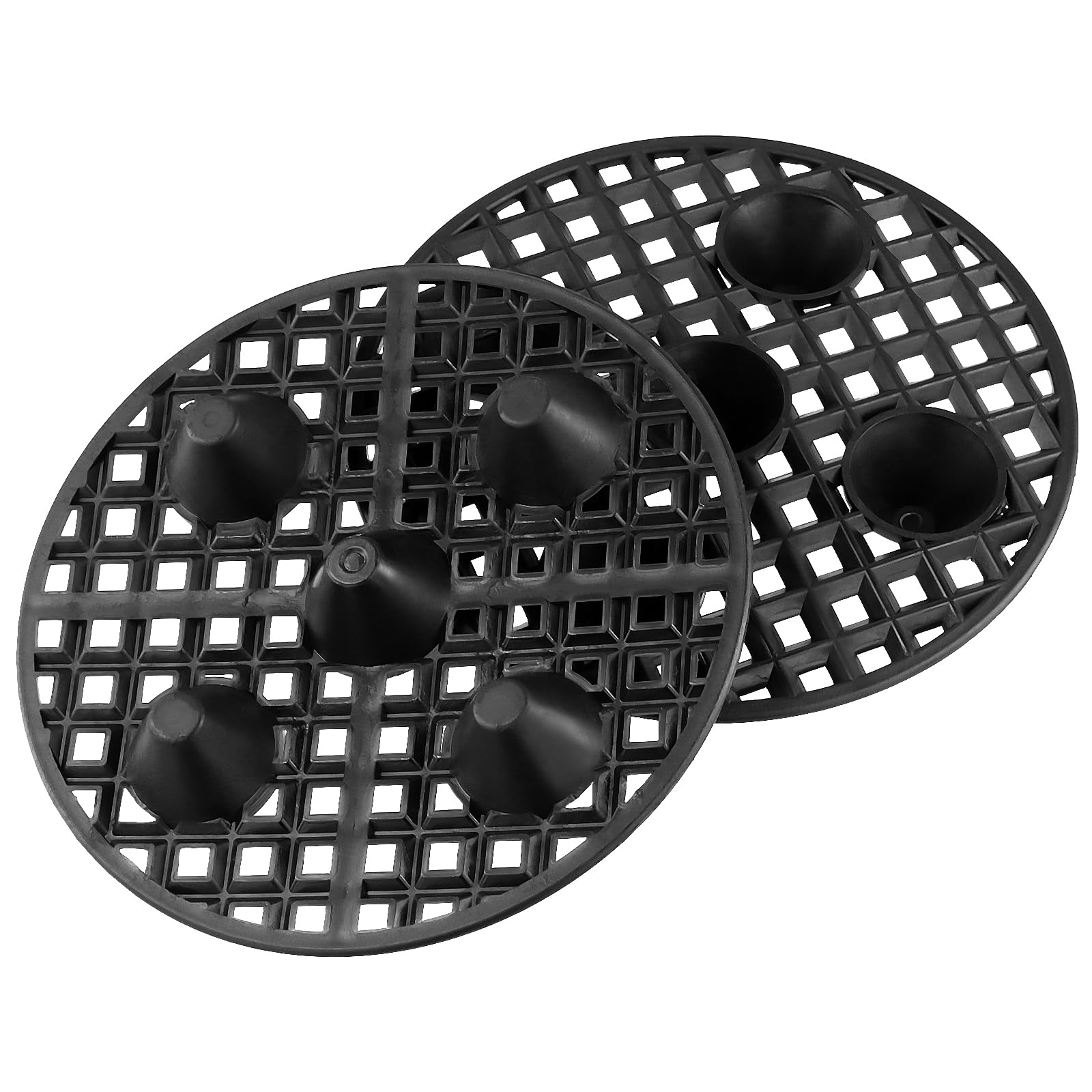 SEUNMUK 20 PCS Black Plant Level Pot Elevator, 20 CM Round Plastic Plant Stand, Flower Pot Holder for Indoor Outdoor Gardens - Image 4