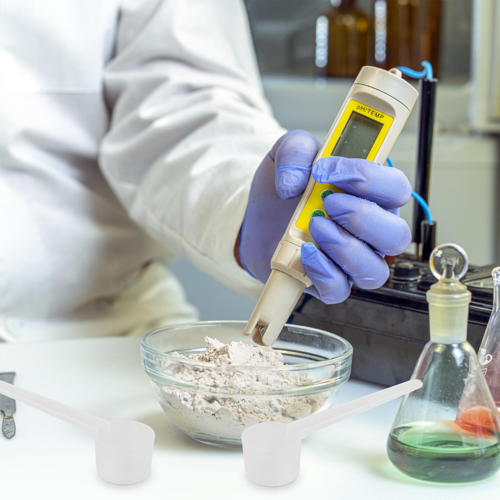 Set 4 Misurini Plastica Trasparente - Cucchiai Dosatori Da 2g,3g,4g,5g Per Cucina - Foto 6