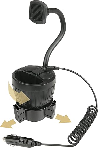 Miniatura 4 de Scosche MAGPCUP MagicMount PowerHub - Soporte magnético para portavasos de automóvil, soporte magnético fuerte para iPhone y Android, soporte
