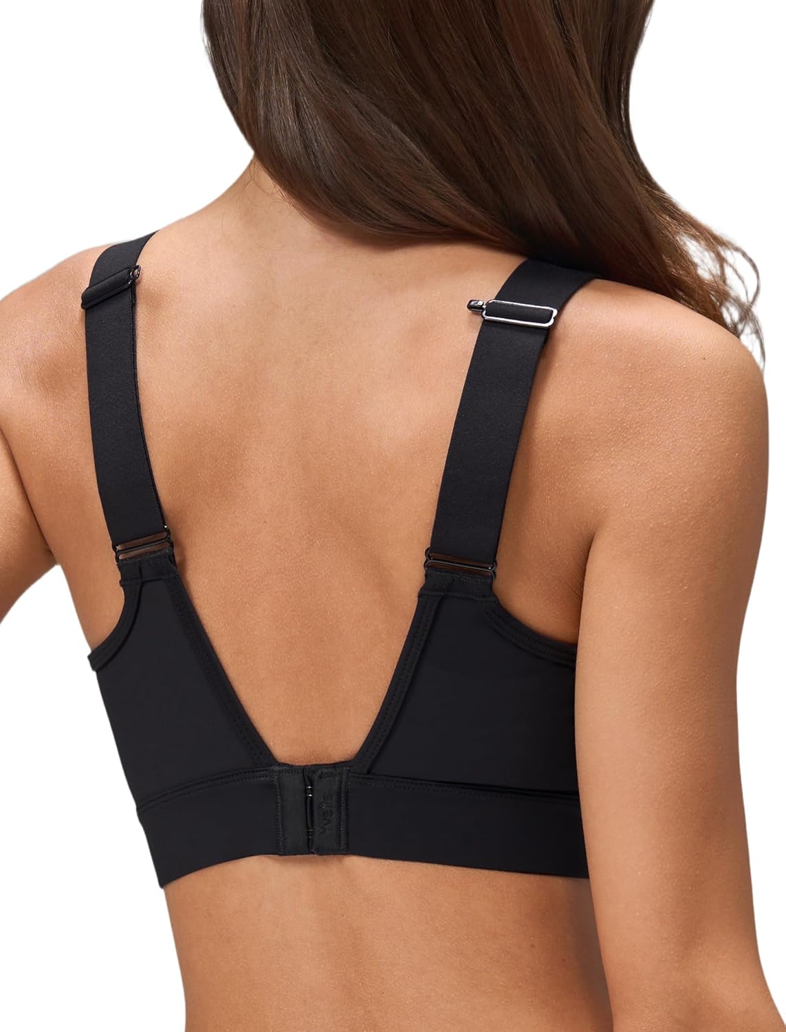 Yvette Womens Sports Bras High Imapct Adjustable Straps Large Bust Workout Supportive Bras for Running - Image 2