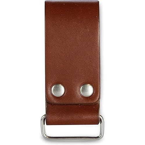 American Bench Craft Tool Belt Loop - for Tape Measure, Drills, Clipped Tools (Brown)