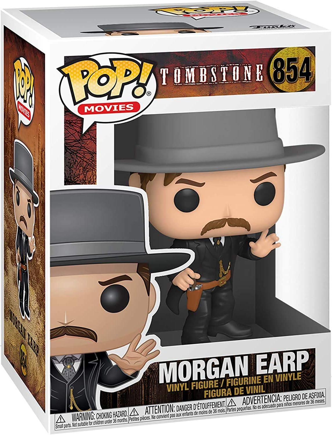 Pop Movies: Tombstone Morgan EARP #854 Pop Vinyl Figure (Includes Ecotek Pop Box Protector Case)
