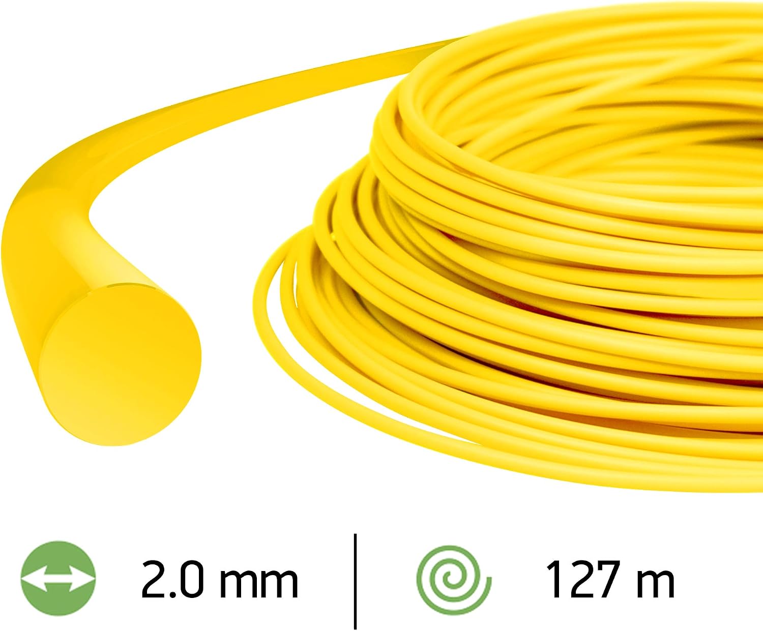 Oregon Yellow Round 2mm Strimmer Line, Trimmer Line Tackles Long Grass, Weeds, Edges & Thick Vegetation - Image 3