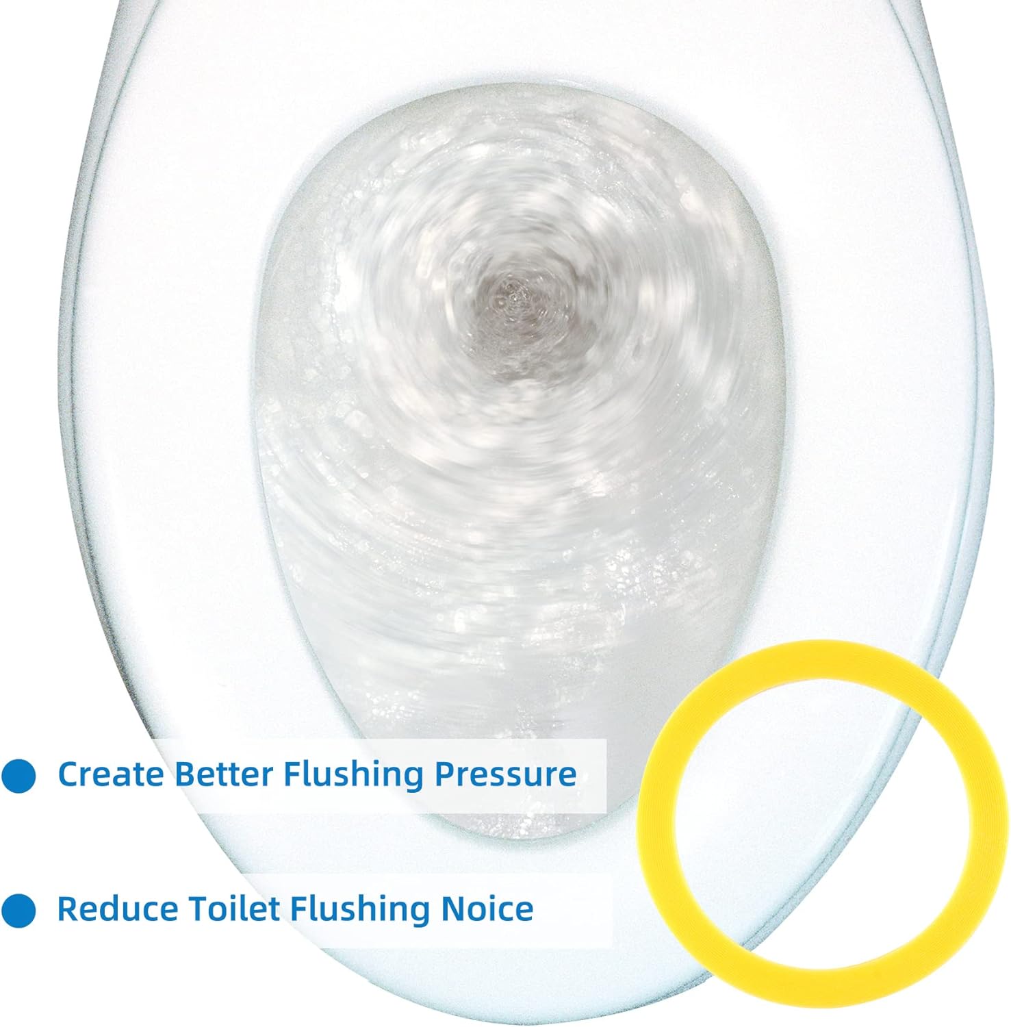 Buy 2 Pack Toilet Flush Valve Seal by Hibbent, Canister Flush Valve Seal