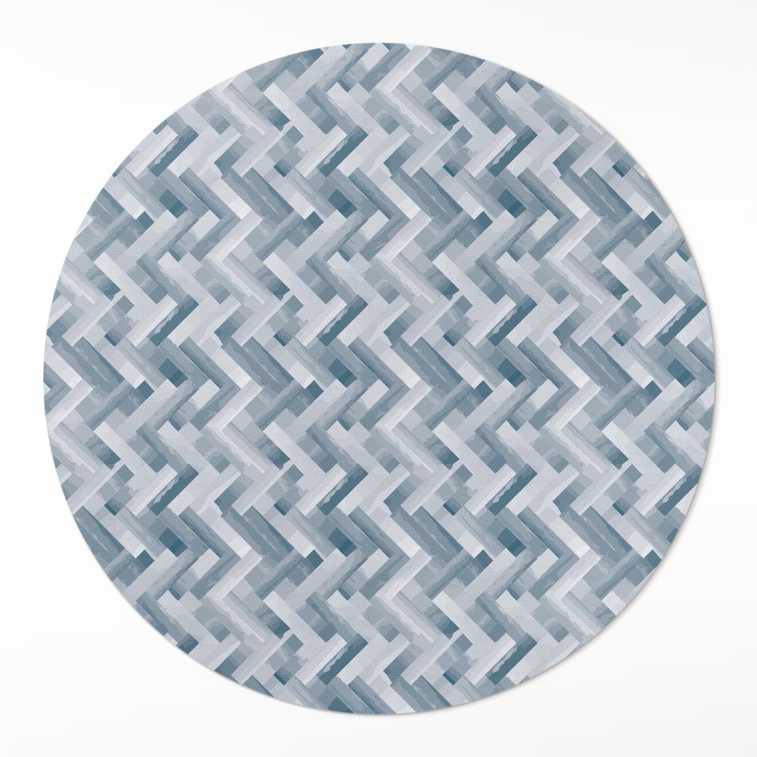 Tapis vinyle ø90 cm décor de sol style parquet pour salon chaleureux et maison