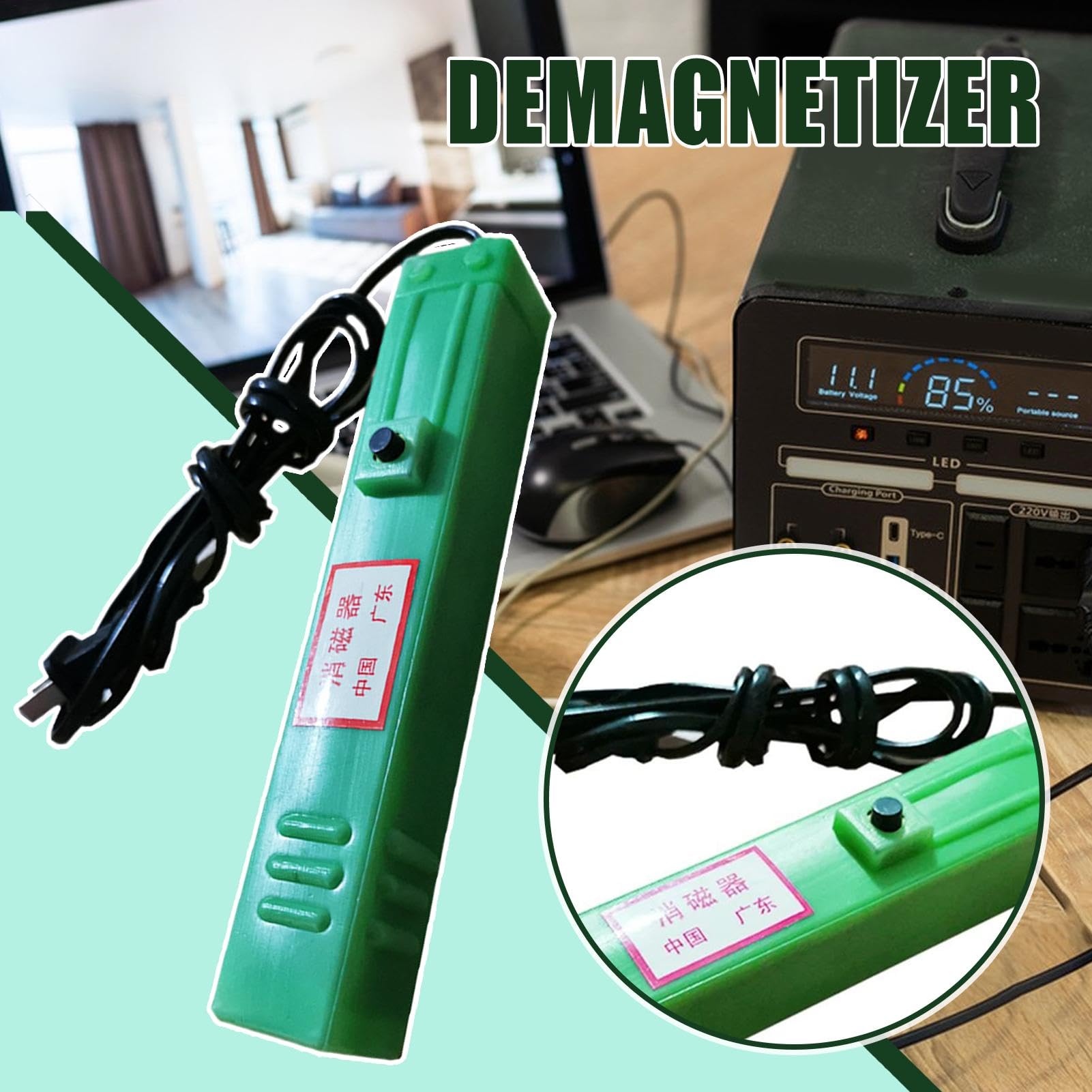 Mira la herramienta Demagnetizer, la herramienta Demagnetizer de monitor | TV DEGAUSSER Stick | Jugadores VHS de cinta Bobina de la de VHS para la pantalla de visualización de arcade de tubo CRT