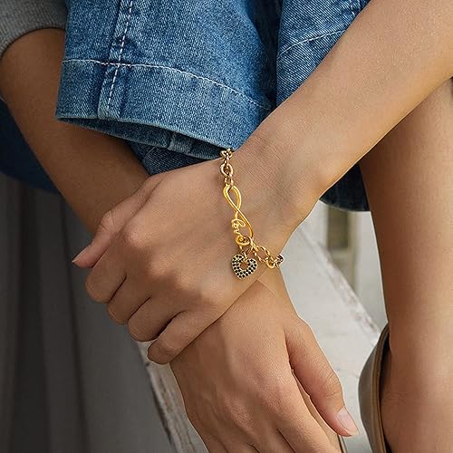 Miniatura 6 de Aylifu 60 dijes de aleación con símbolo de amor infinito para manualidades, pulseras, collares, accesorios de fabricación de joyas, dorado, plata