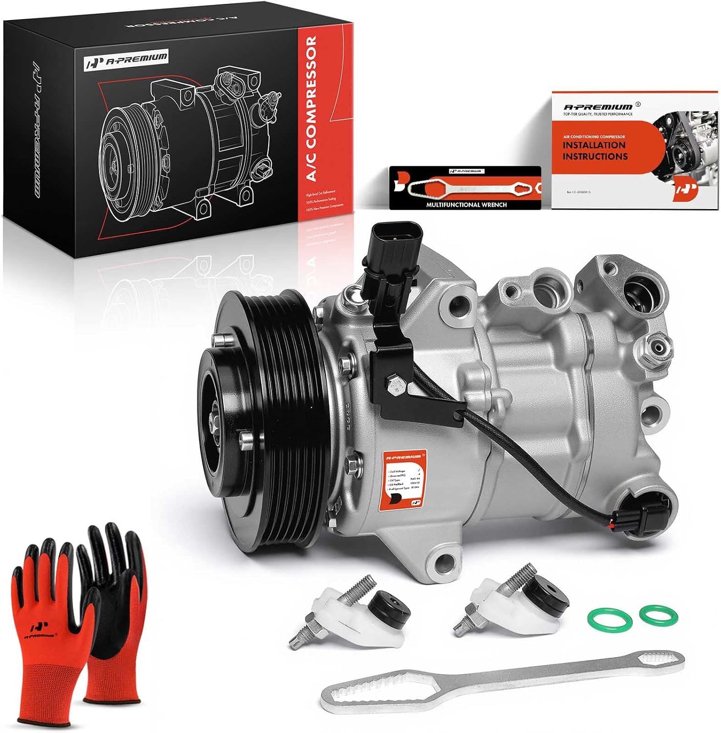 A-Premium Air Conditioning Compressor with Clutch for Kia Optima / K5