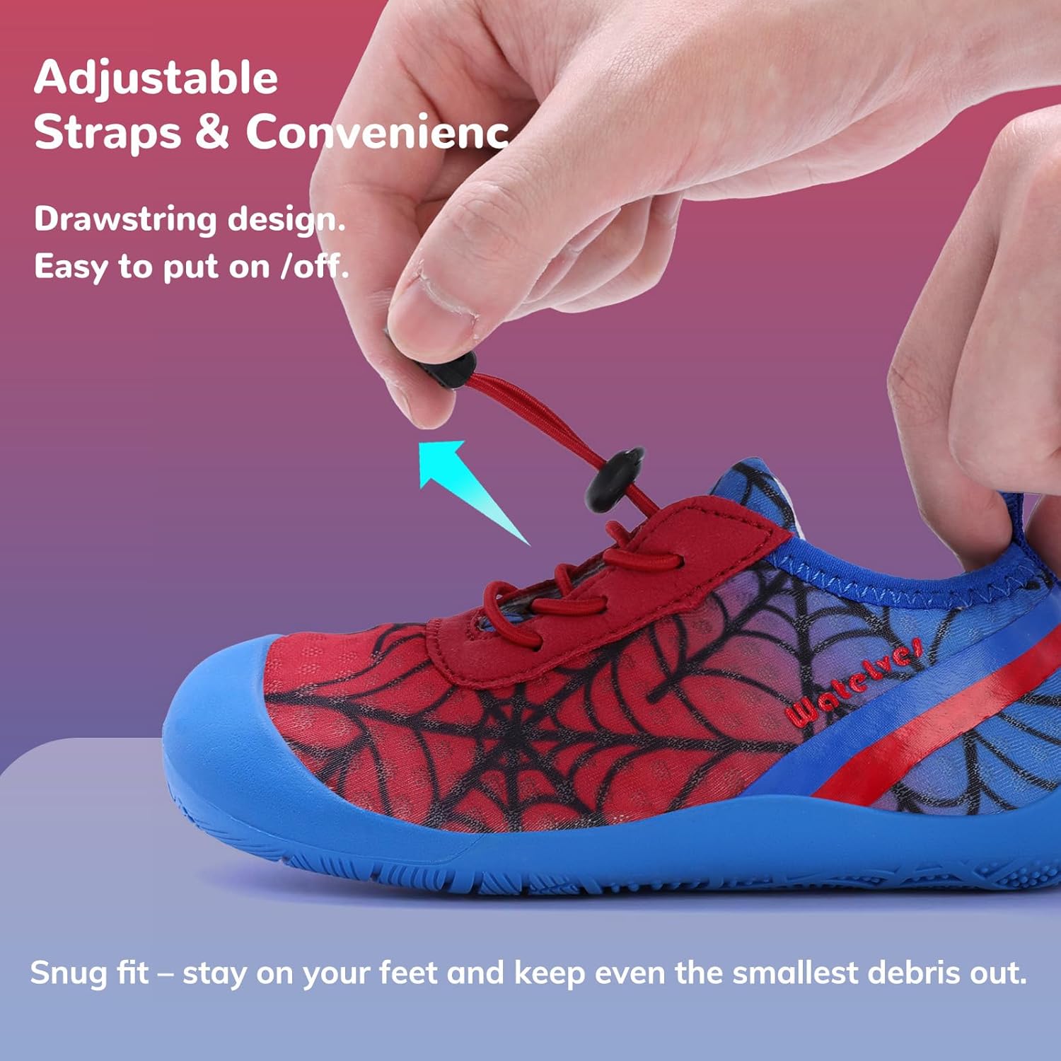 WateLves Wide Toddler Water Shoes Kids Barefoot Athletic Sneakers Girls Boys Quick Dry Aqua Socks for Beach Hiking Swim Kayak Sport Accessories, Camping Essentials - Image 2