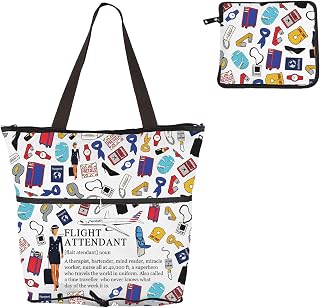 MEIKIUP Flight Attendant Cosmetic Travel Bag | Air Stewardess, Aviation Makeup Pouch, Flight Attendant noun FB