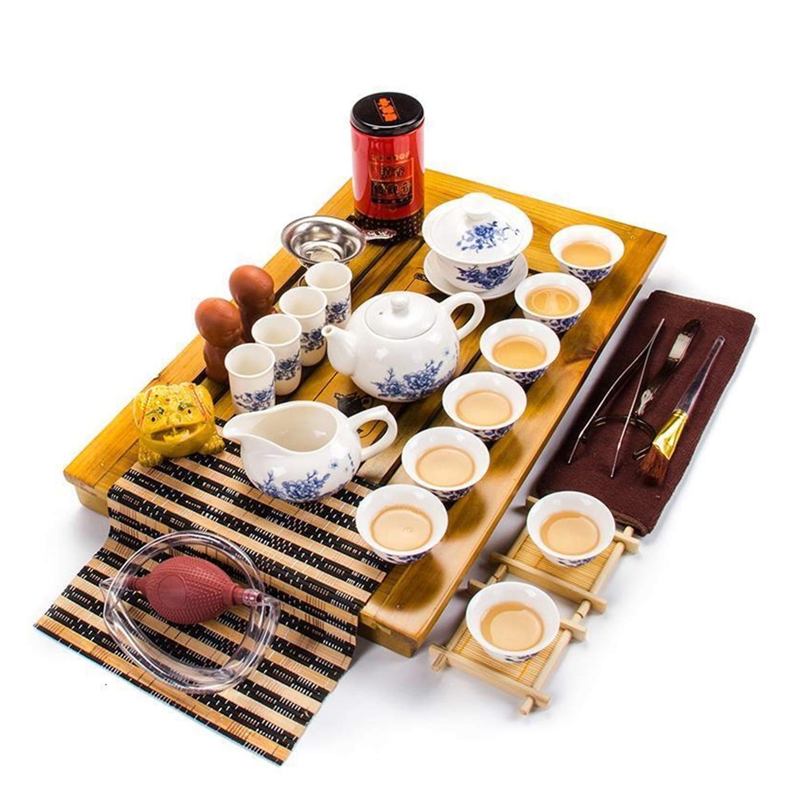 Zestaw do herbaty Akcesoria do dekoracji domu Czajnik Zestaw do herbaty Chiński zestaw do herbaty Ceremonia Zestaw do herbaty Kung Fu Zestaw do herbaty Zestawy upominkowe (kolor: E7) (D2)