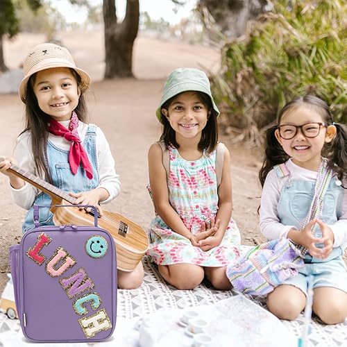 Miniatura 7 de Lonchera térmica para mujeres, niñas, adolescentes, grande, con aislamiento, para niños, niñas, adolescentes, grande, reutilizable, linda, bolsa