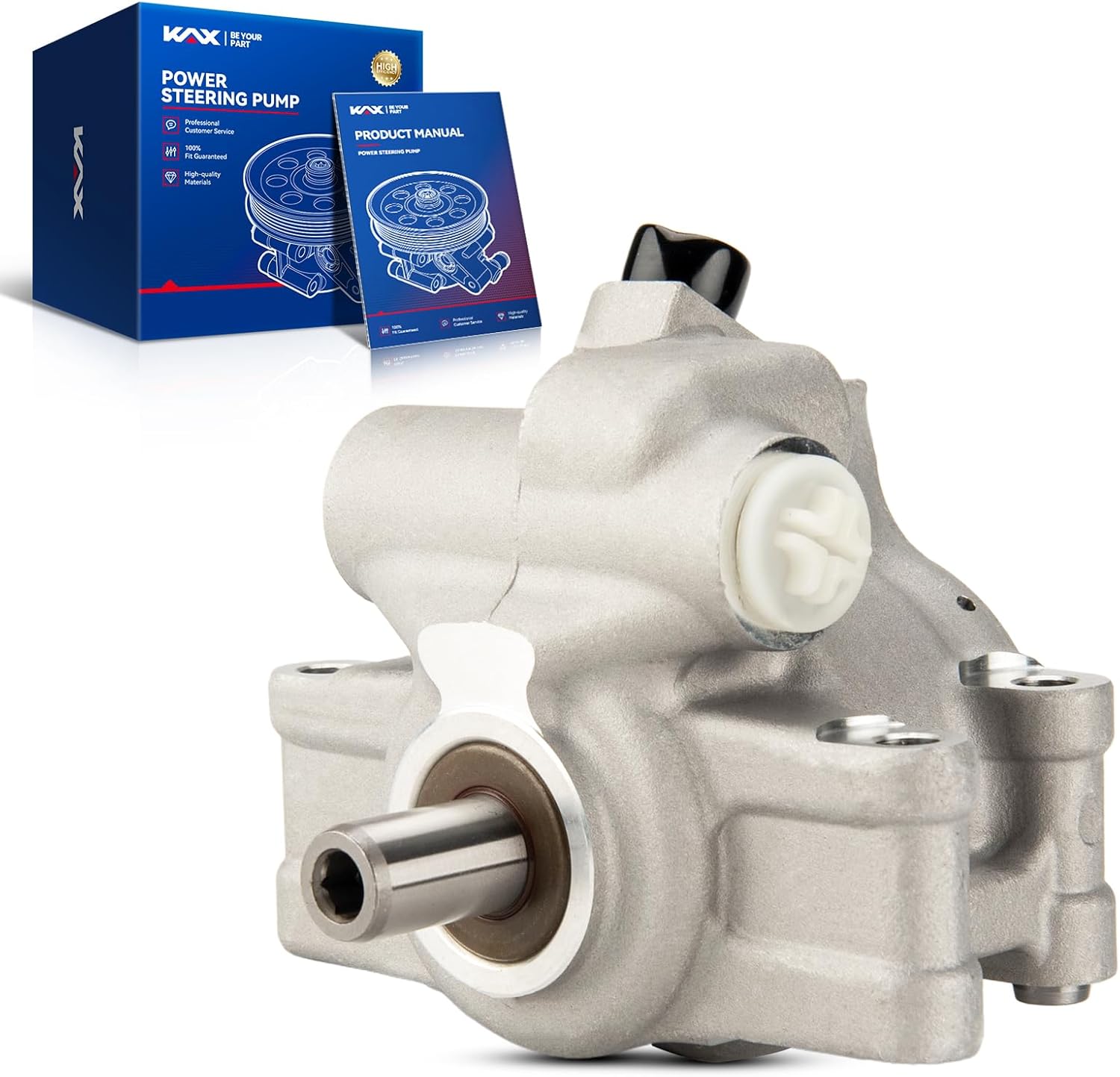 KAX 20326 Power Steering Pump for 2006-2011 Focus(From 10/03/2005), 2010-2011 Transit Connect 2.0L(To 01/17/2011), OE 6S4Z3A674ARM, 20326, 6S4Z3A674A, 7S4Z3A674A, 20-326