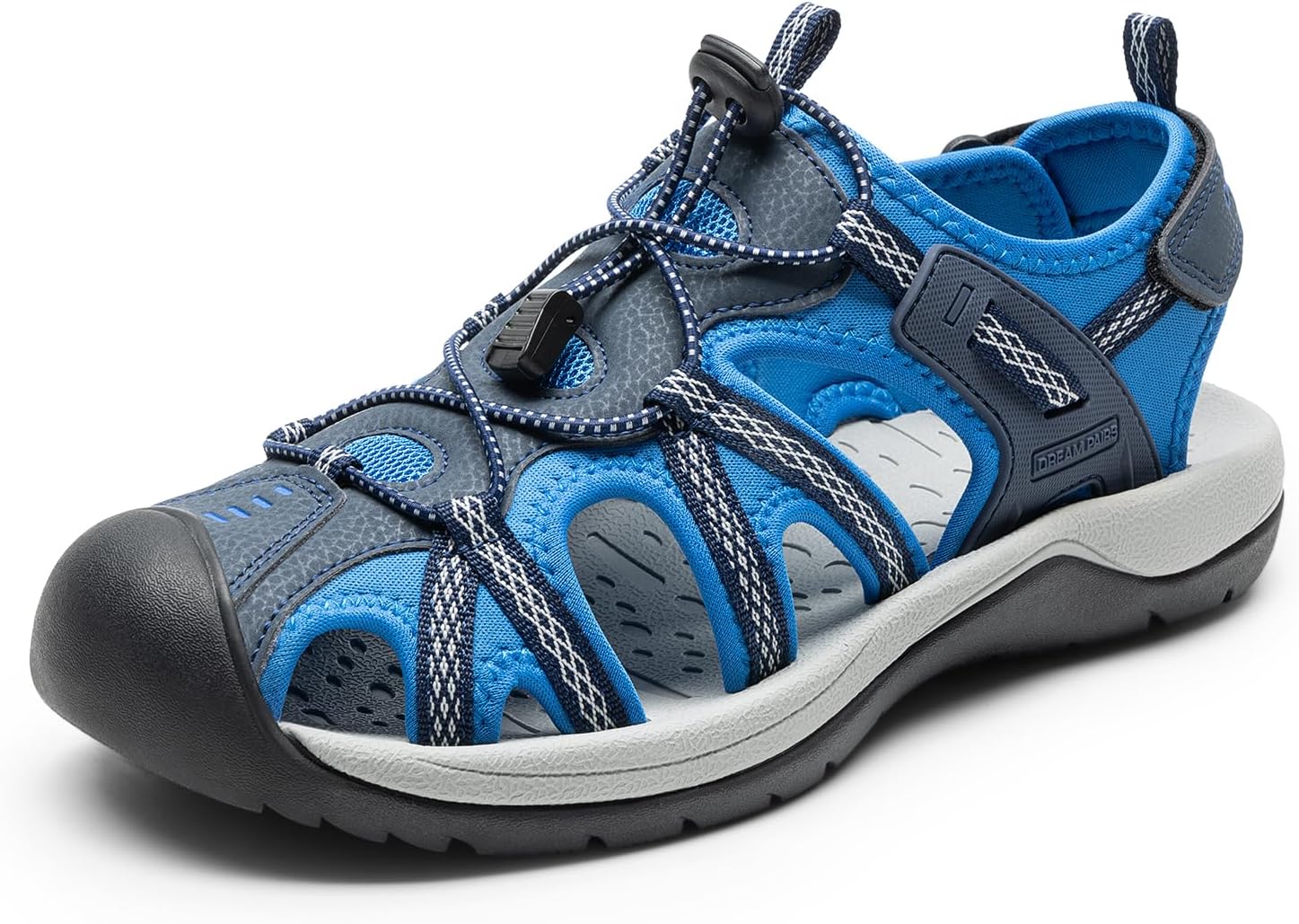 DREAM PAIRS Men's Sandals Hiking Water Sport Athletic Beach Outdoor Comfortable Casual Closed Toe Summer Sandal Shoes