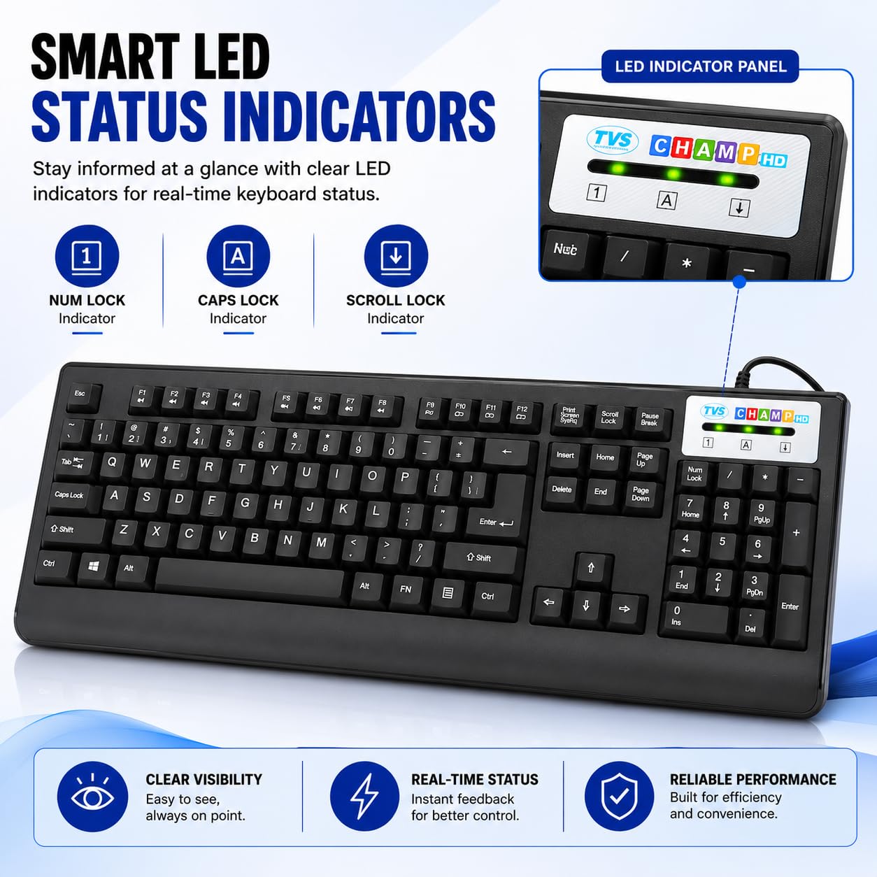 TVS ELECTRONICS Champ HD Keyboard - USB Wired -6 TVS ELECTRONICS Champ HD Keyboard - USB Wired -6
