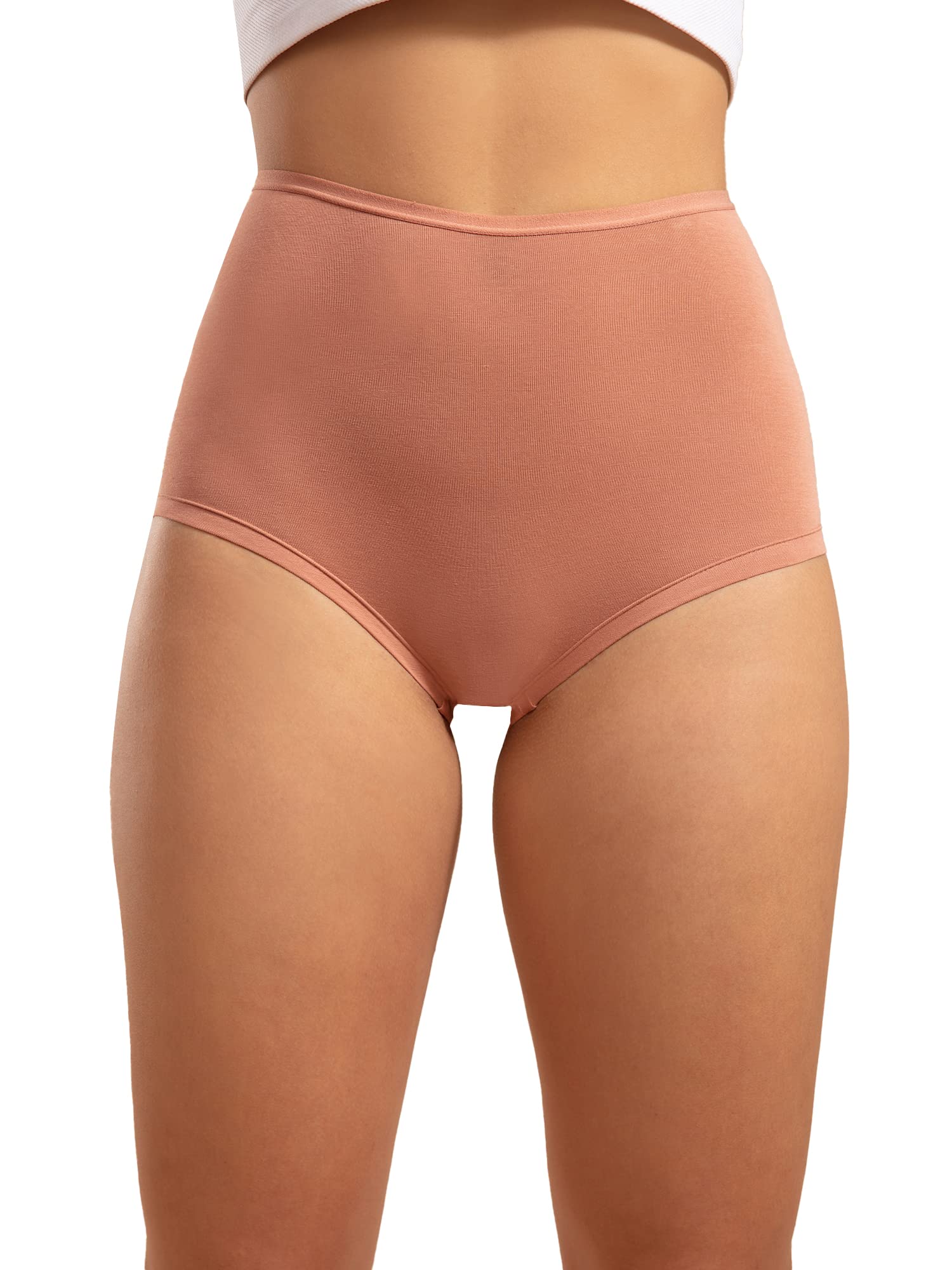 Cotton Anti-Microbial Mid Waist Full Coverage Boyshort Panties with Inner Elastic for Women - NYP082