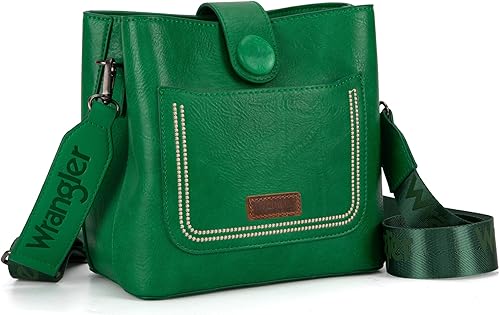 Wrangler Monederos cruzados para mujer, lindo bolso y bolso de hombro para mujer