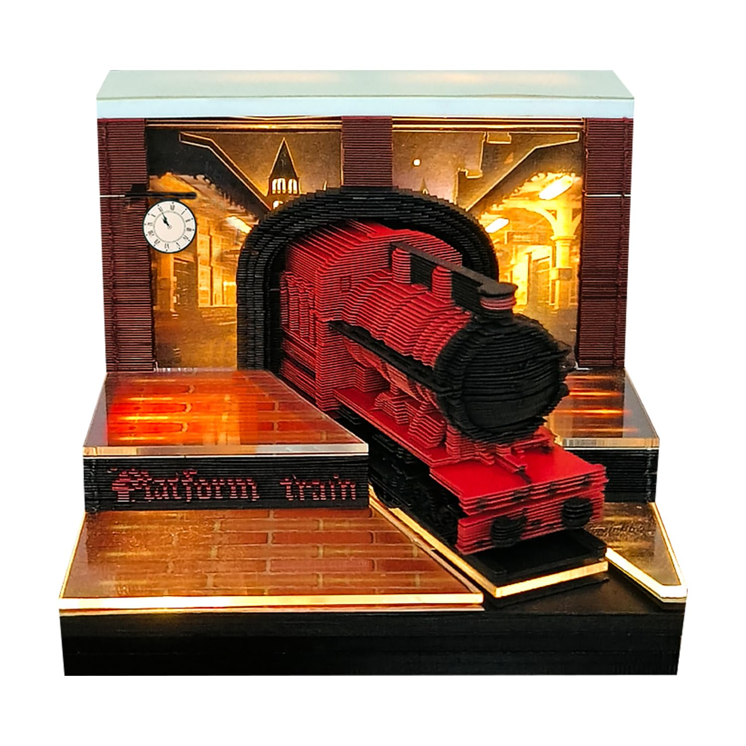 Magic Train 3D Memo Pad, 3D Calendar 2027, Time Piece Calendar