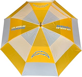 Team Golf NFL 62" Golf Umbrella with Protective Sheath, Double Canopy Wind Protection Design, Auto Open Button