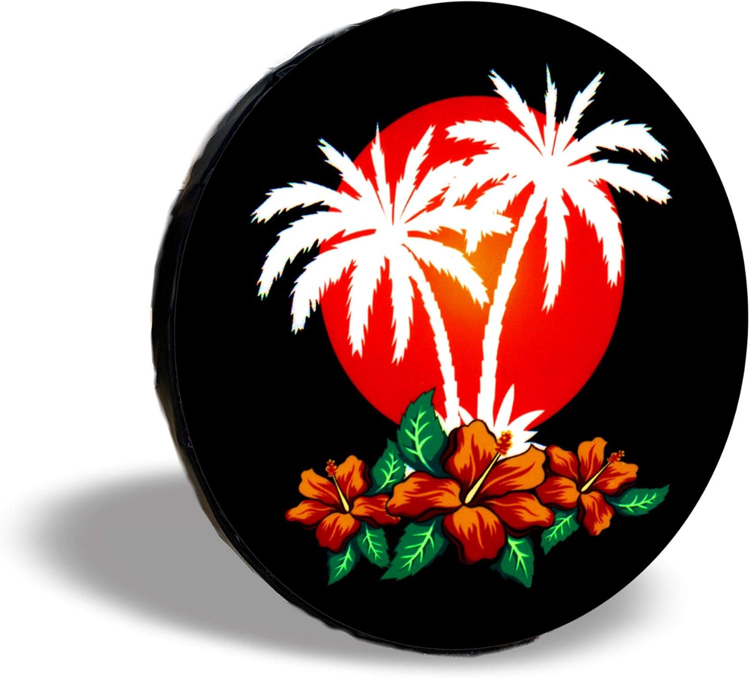 TIRE COVER CENTRAL Aloha Purple Hibiscus Sunset Spare TIre