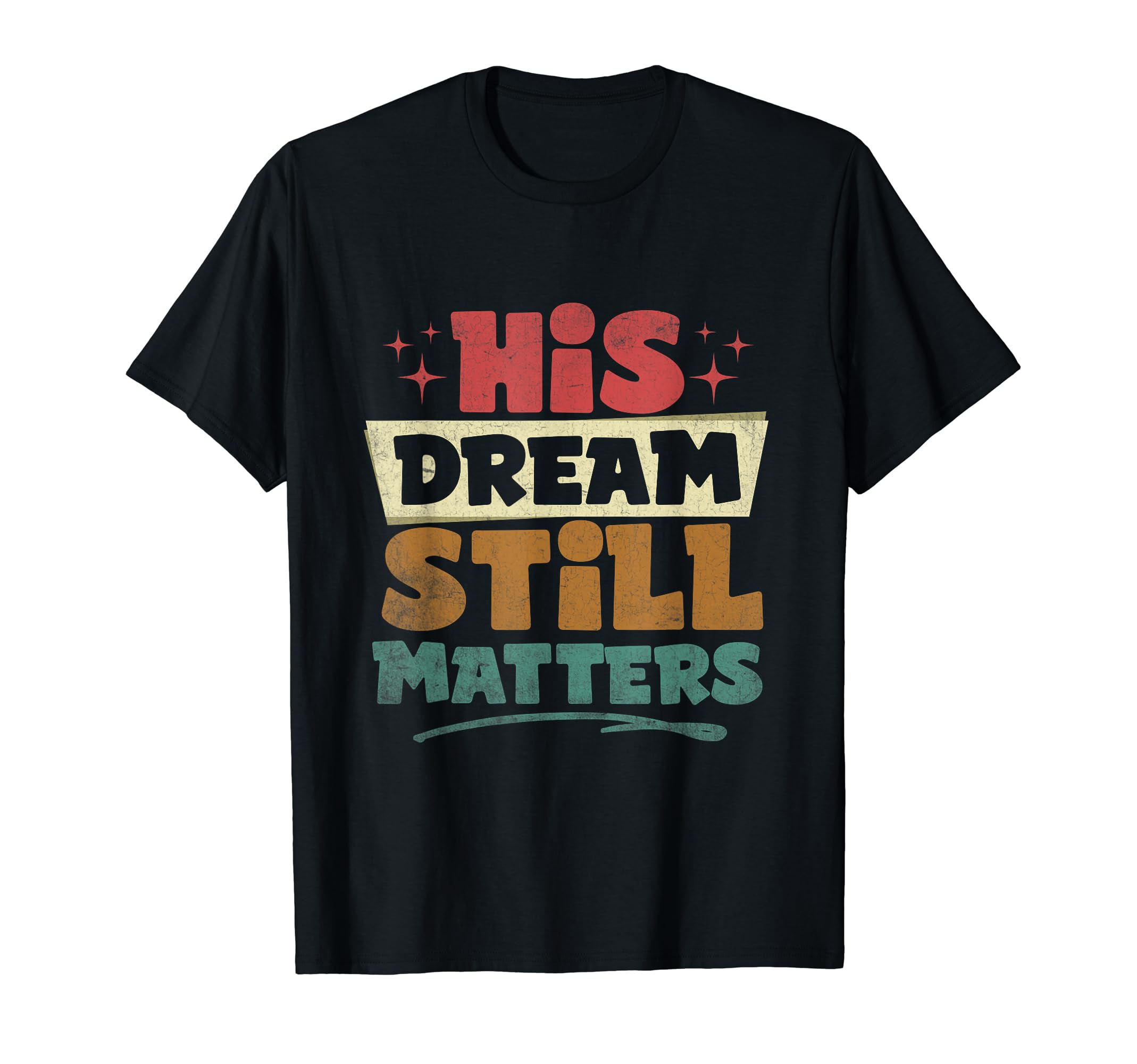 Dream Martin Luther King Black Lives Matter Maglietta A Maniche Lunghe