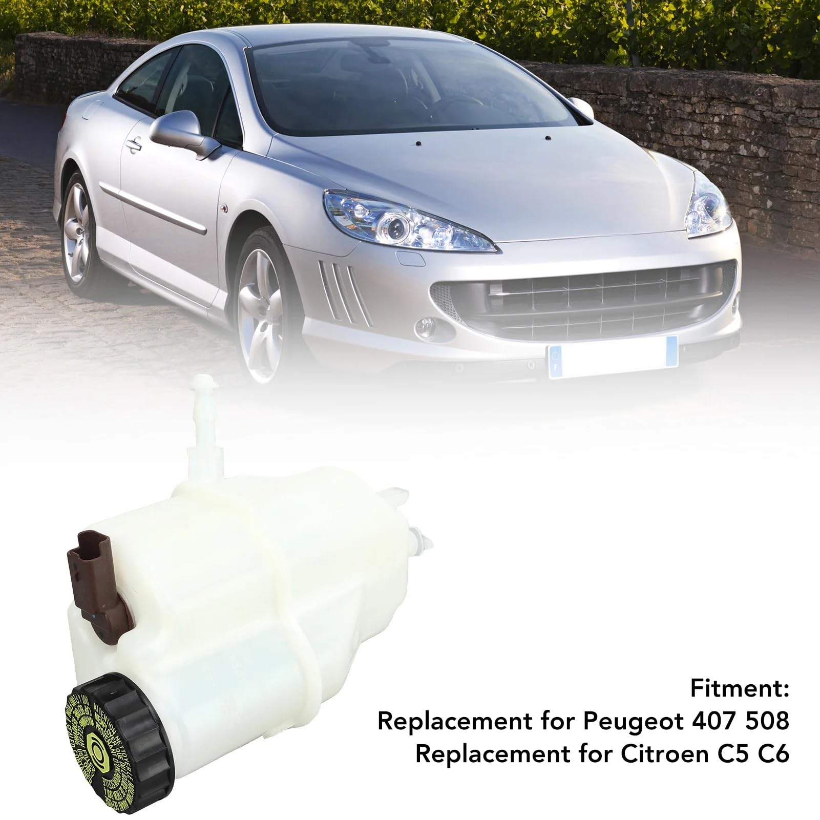 Czujnik poziomu cieczy zbiorniku Główny cylinder hamulcowy 4635A3 główny czujnik płynu w zbiorniku oleju hamulcowego może zamienić pasuje do Peugeot 407 508
