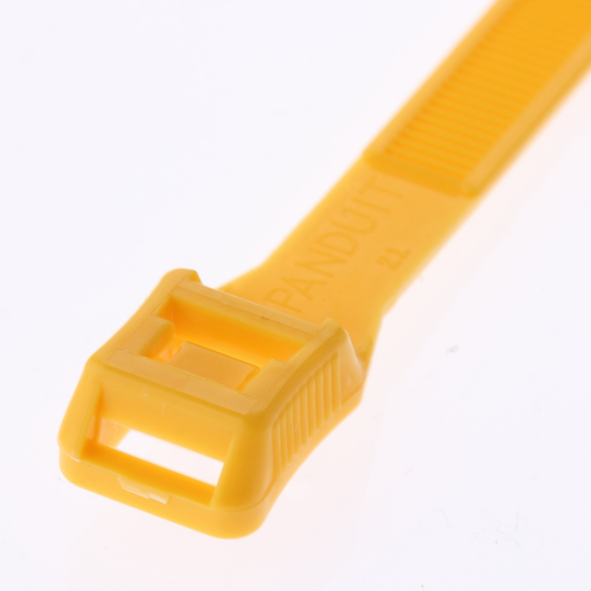 Panduit IT9115-CUV4A In-Line Cable Tie, Weather Resistant Nylon 6.6, UV Butterscotch, 124 Min Tensile Strength, 4.53