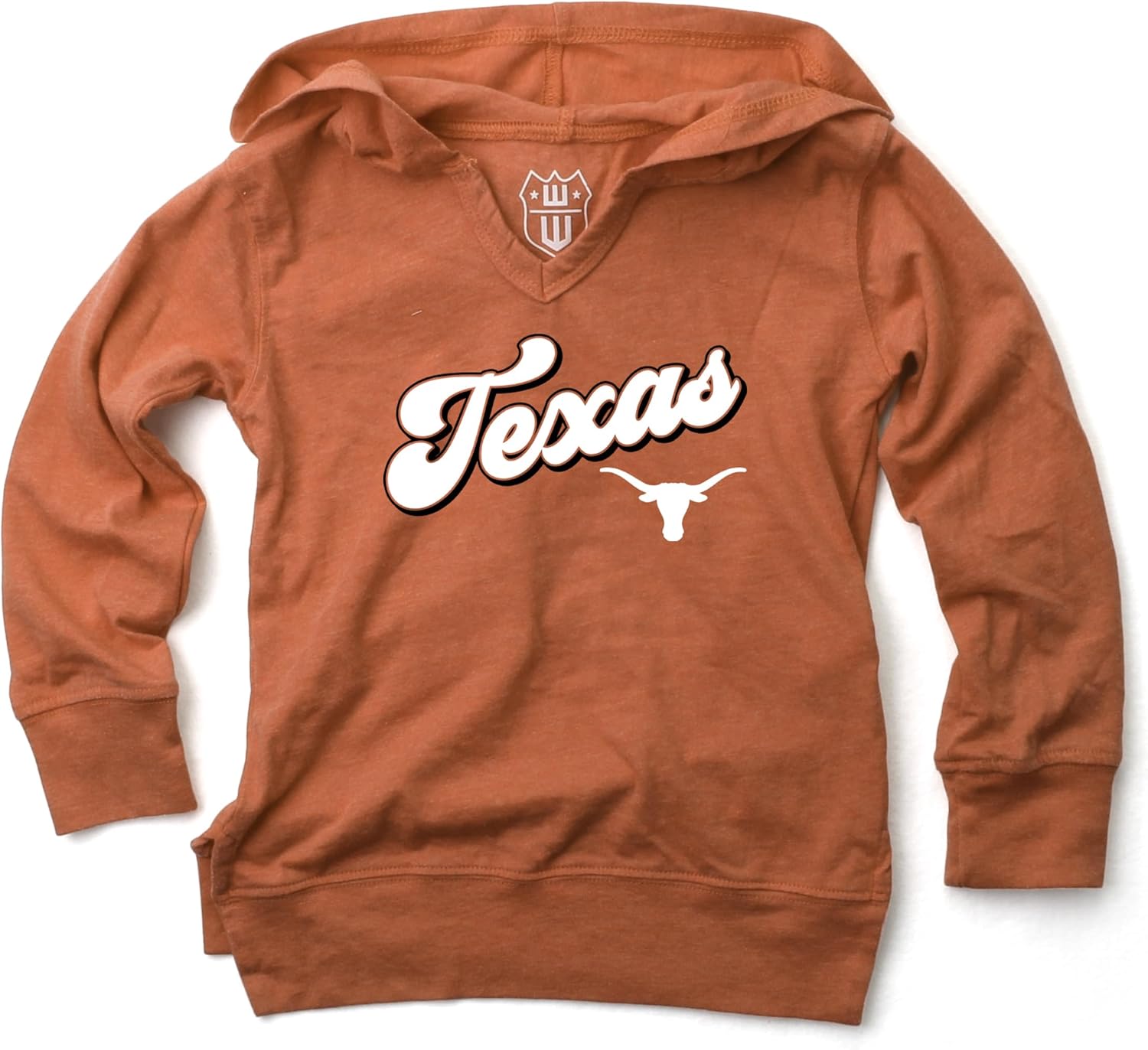 Wes and Willy NCAA Girls V-Neck Hoodie Tee