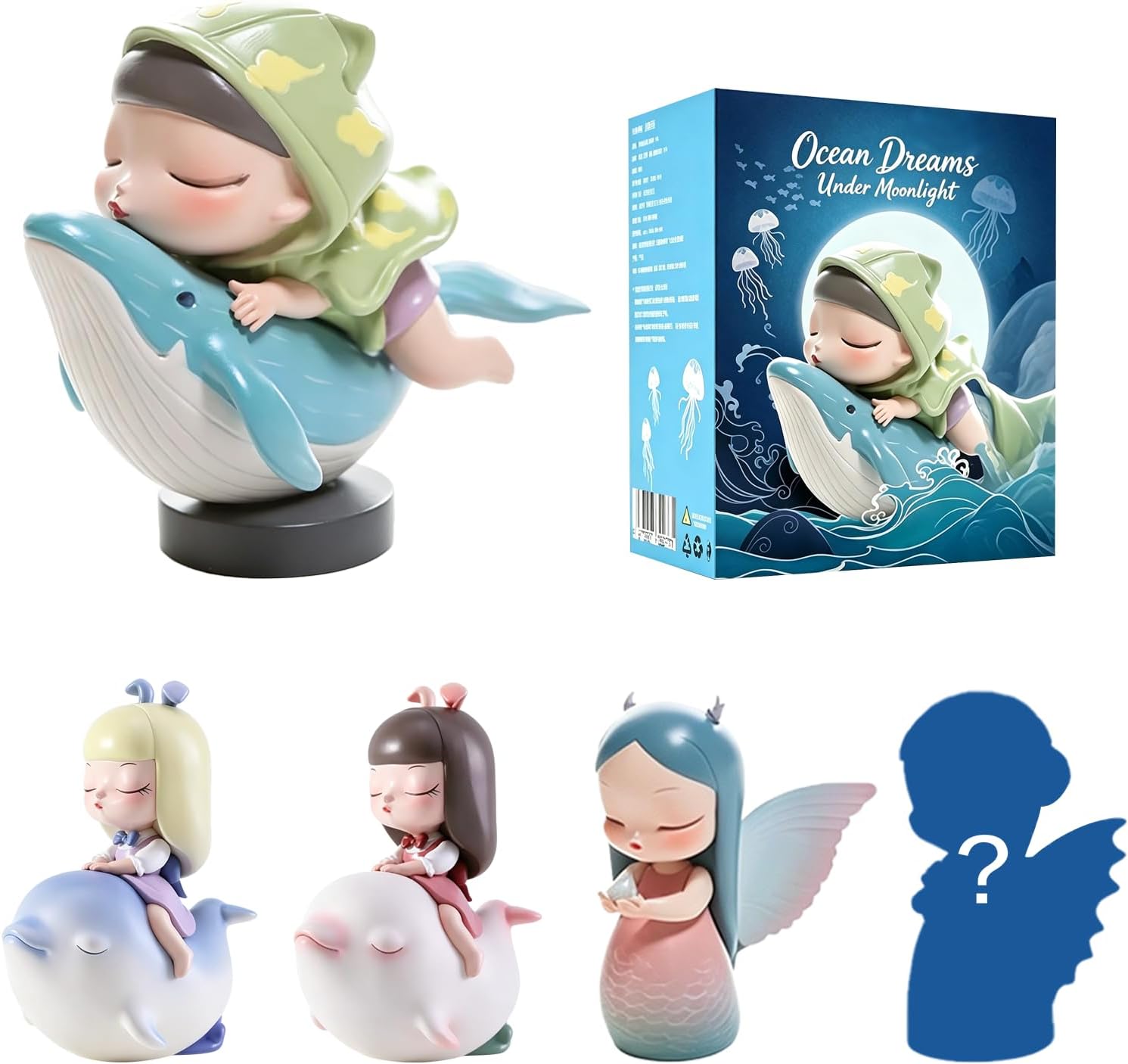 Ocean Dreams Under Moonlight Series Blind Box Figures