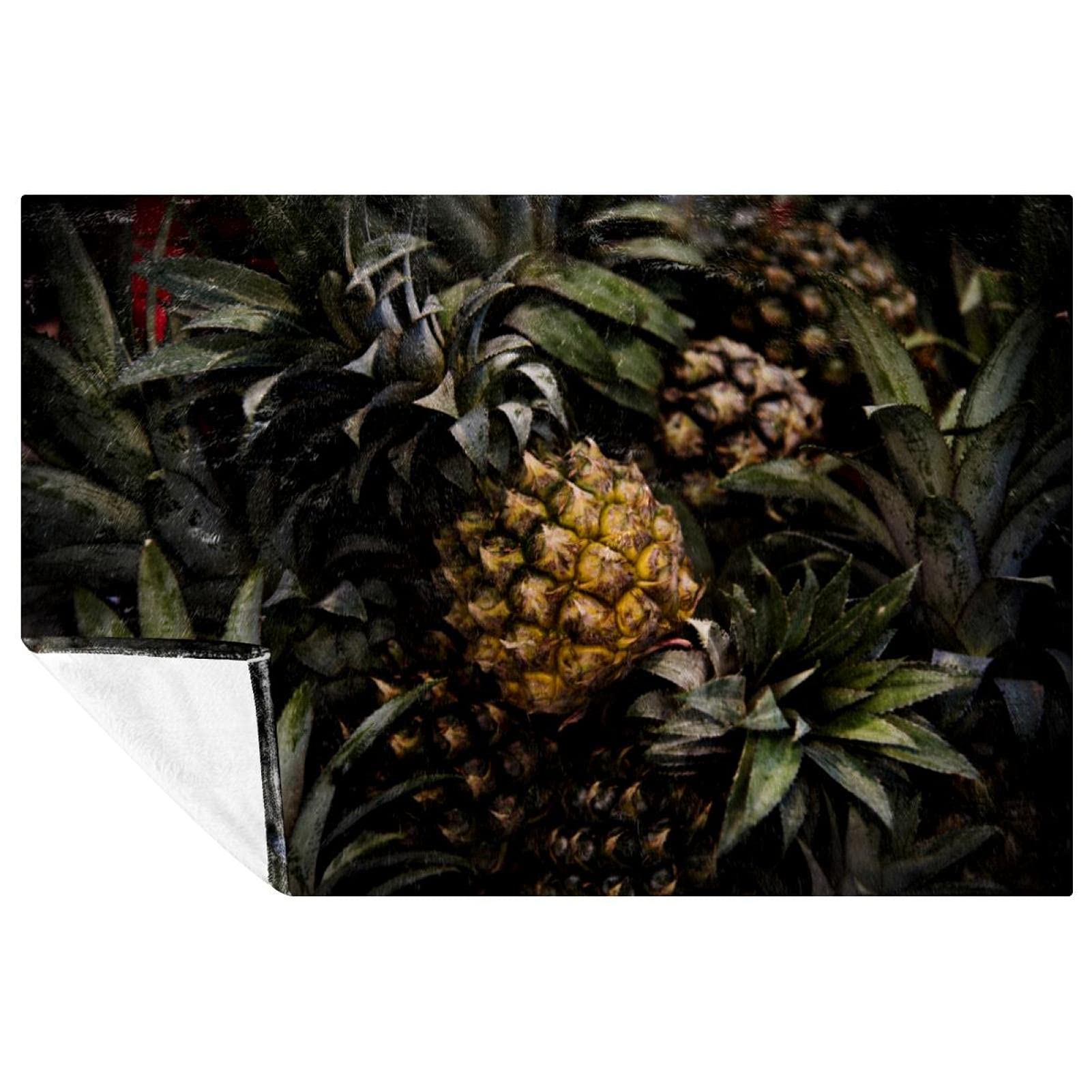 Couverture douce Ananas Ananas pour ne plus avoir froid au lit ou en camping