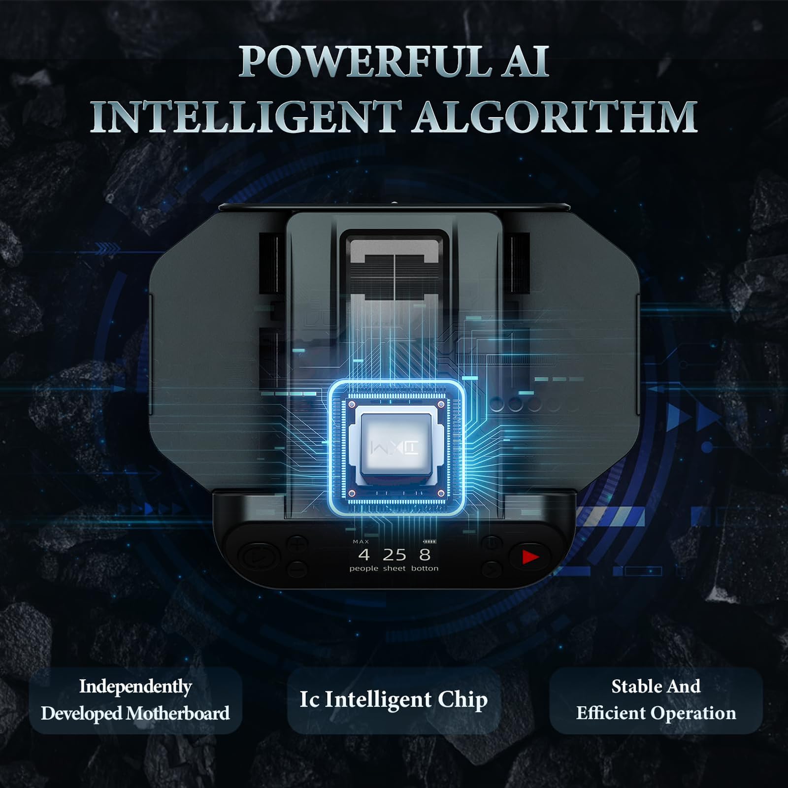 Shuffler automatico e distributore di carte, ricaricabile, con rotazione a 360° e pulsanti wireless per giochi di carte