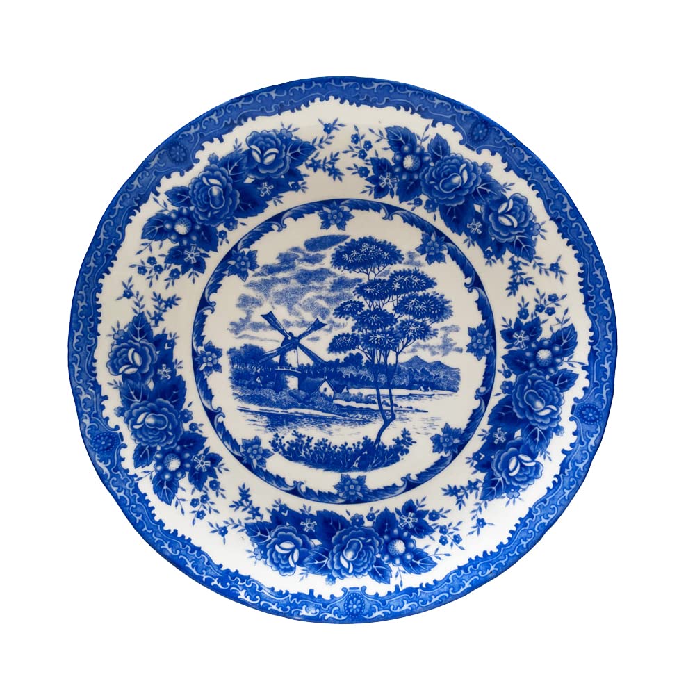 REAL ART Wall Hanging Ceramic Plates 10"-1pc Gift Packing Box Multicolor (Design 10)