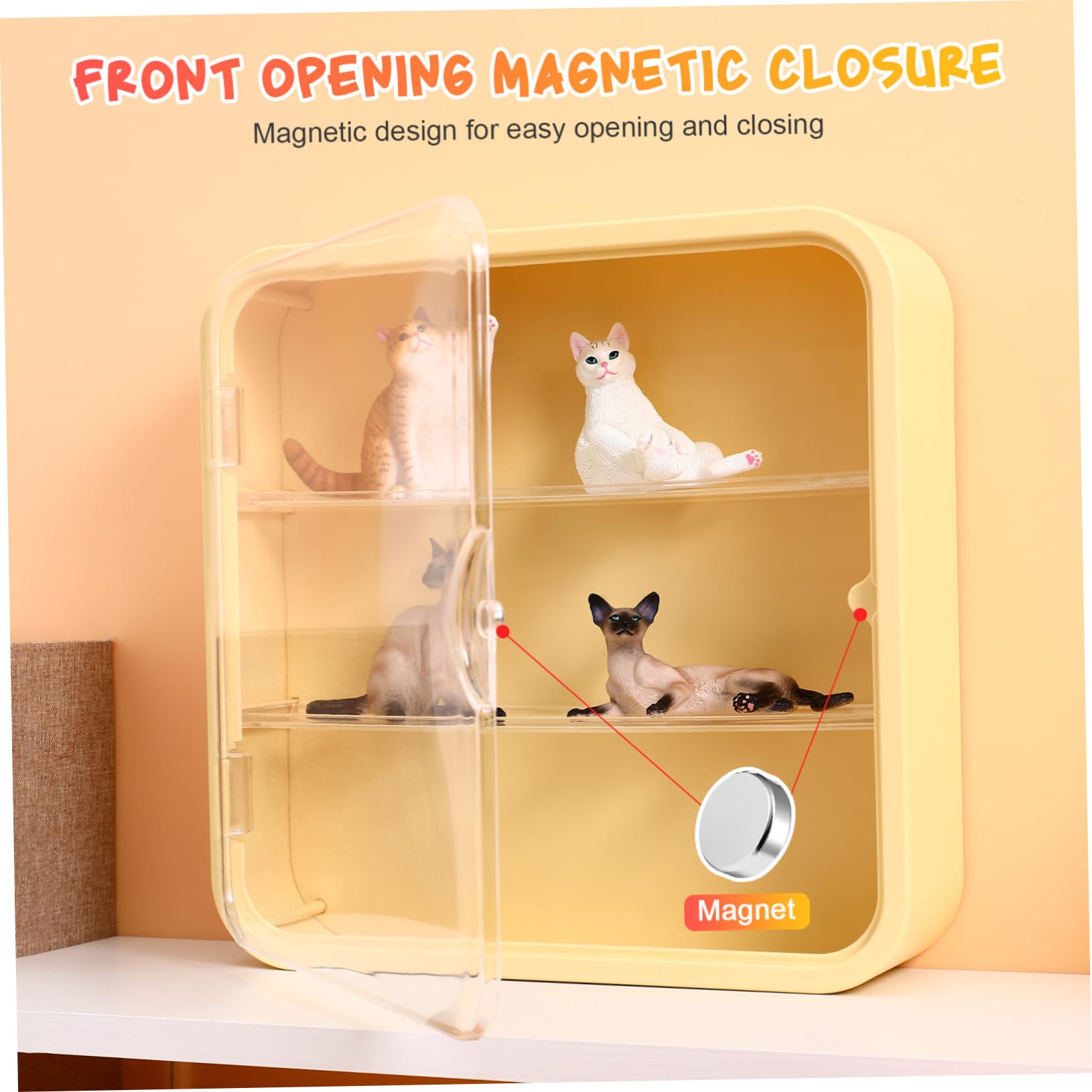 Vitrina de Pared para Figuras, Estuche de Colección en Plástico
