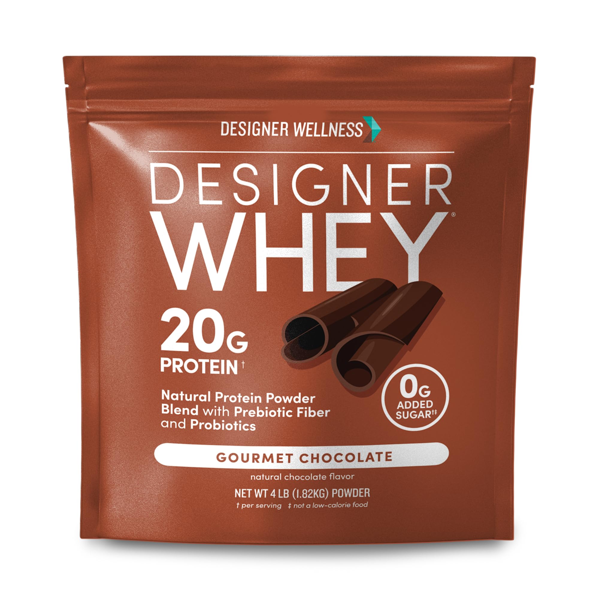 Designer Wellness, Chocolate, Designer Whey Protein Powder, 4 lb