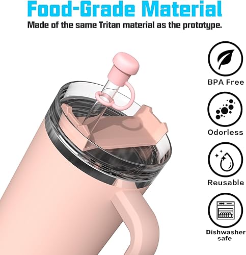 Miniatura 10 de Funda de popote ajustable para todas las marcas de Stanley, Simple Modern, Yeti, Owala, Hydro Flask, Reduce, Maars, Meoky, MaxBase, Beast, Hydrapeak