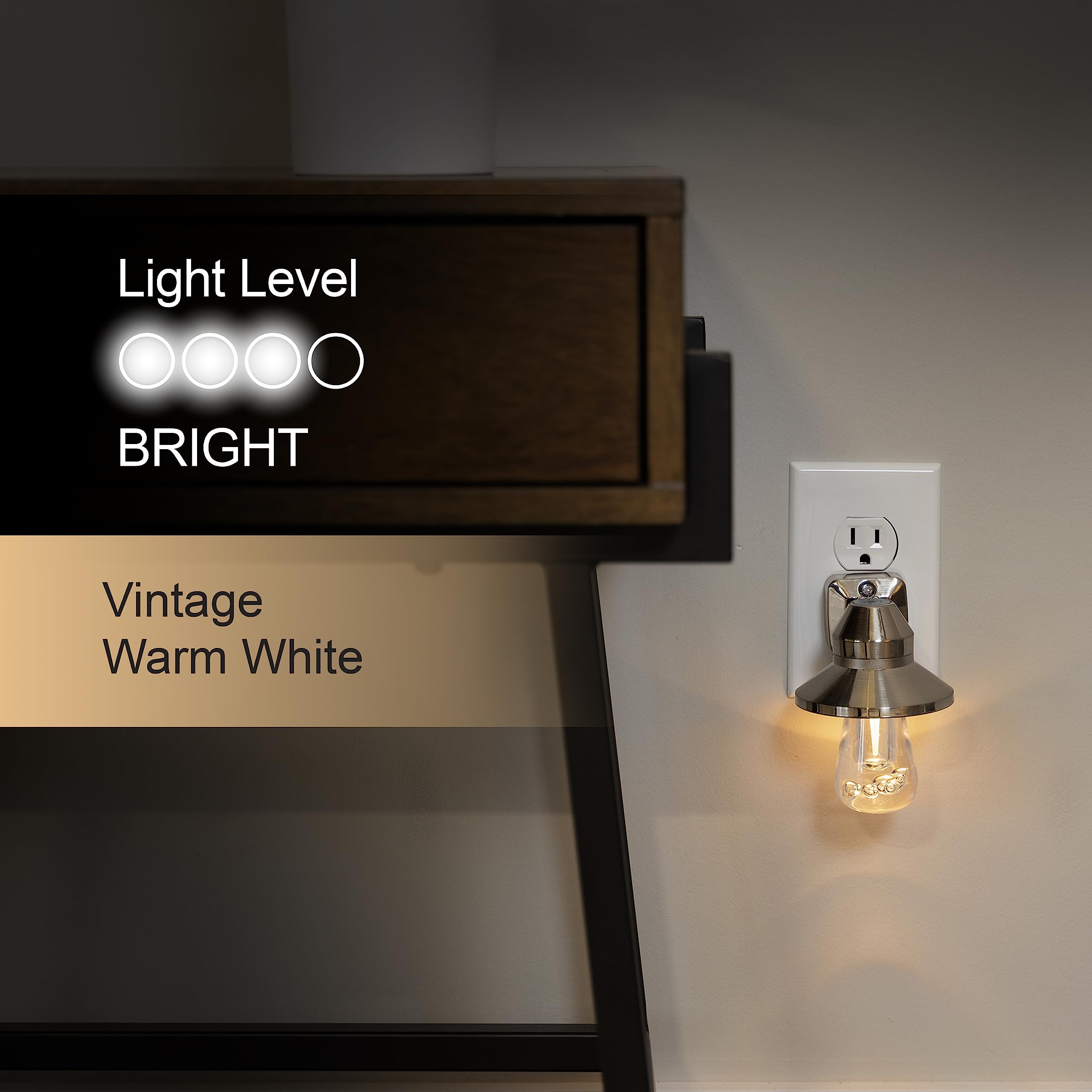 GE Color-Changing LED Night Light, Plug-in, Dusk-to-Dawn