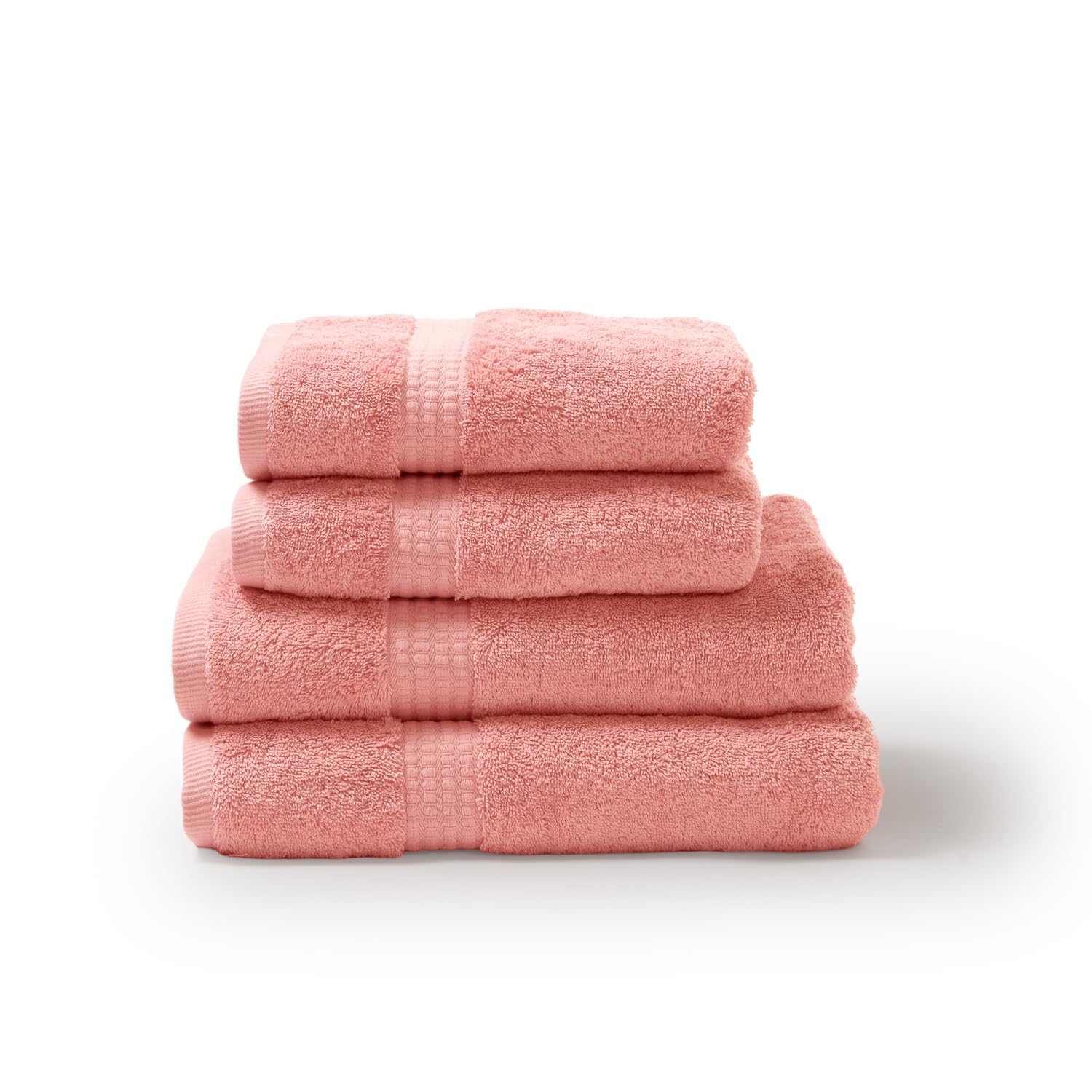 TRAMAS+ Pack 4 Toallas 100% Algodón 700 gr, Lavabo y Ducha