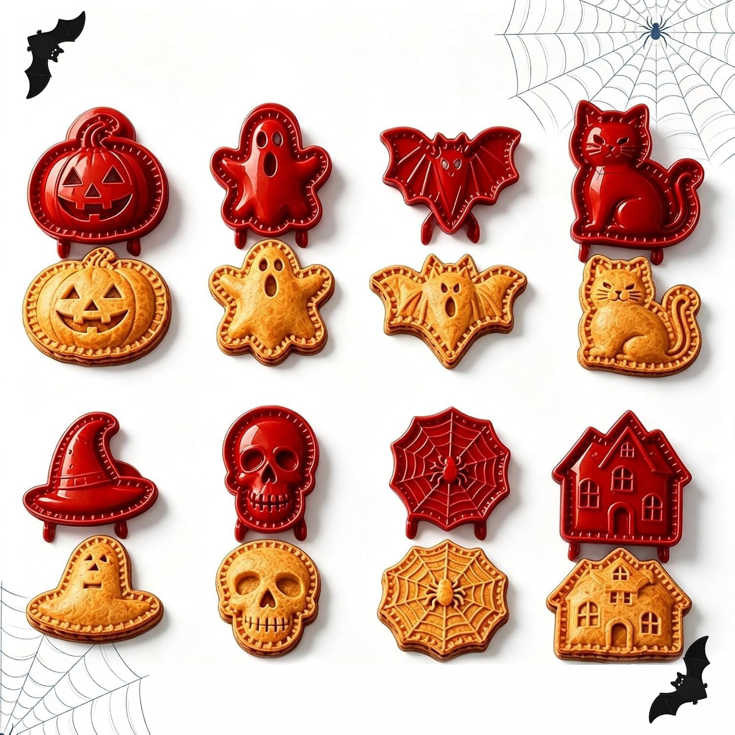 Halloween Mini Pie Moulds for Baking | Holiday Hand Pie Maker Mould Kit