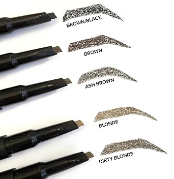 Nudestix Stylus Eyebrow Pencil & Gel Dual-Ended Brow Definer with Precision Pencil & Clear Gel for Shaping, Filling & Setting