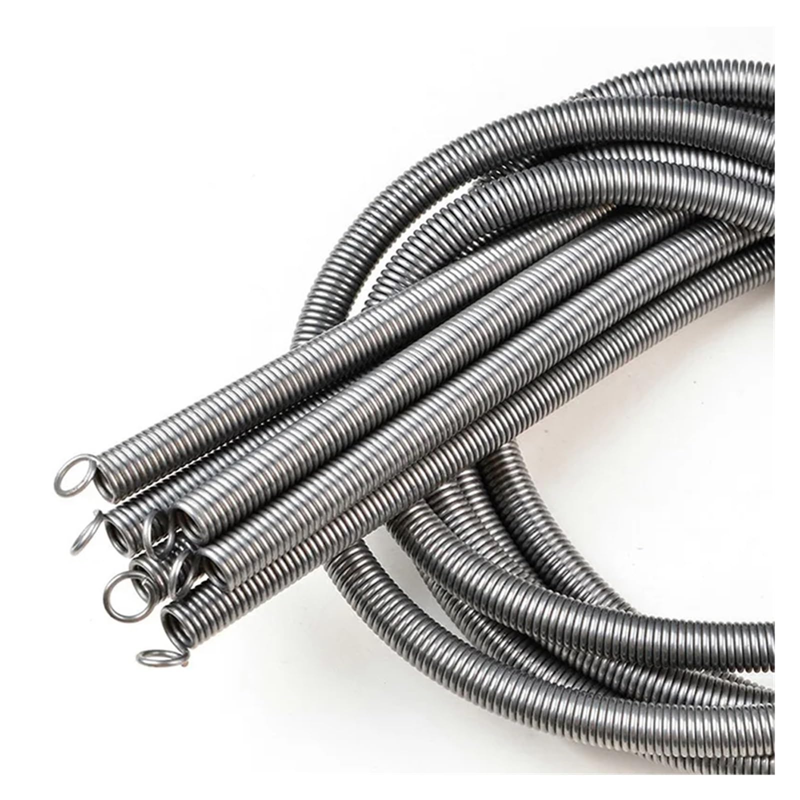 1 m Länge Drahtdurchmesser 0,2/0,4/0,5/0,8 mm Stärke Hakenzugfeder Rückzugfeder Spiralzugfeder T-Federstahl Außendurchmesser 1–12 mm(6mm,0.8mm)
