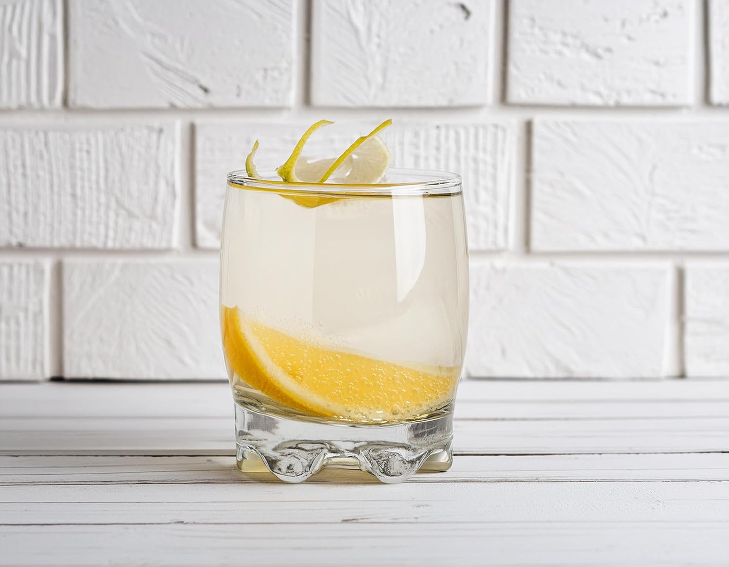 Glasmark KROSNO 1992 Drinking Glasses Set of 4 Glasses 250 ml Water Glasses Cocktail Glasses Juice Glass with Thick Bottom Dishwasher Safe