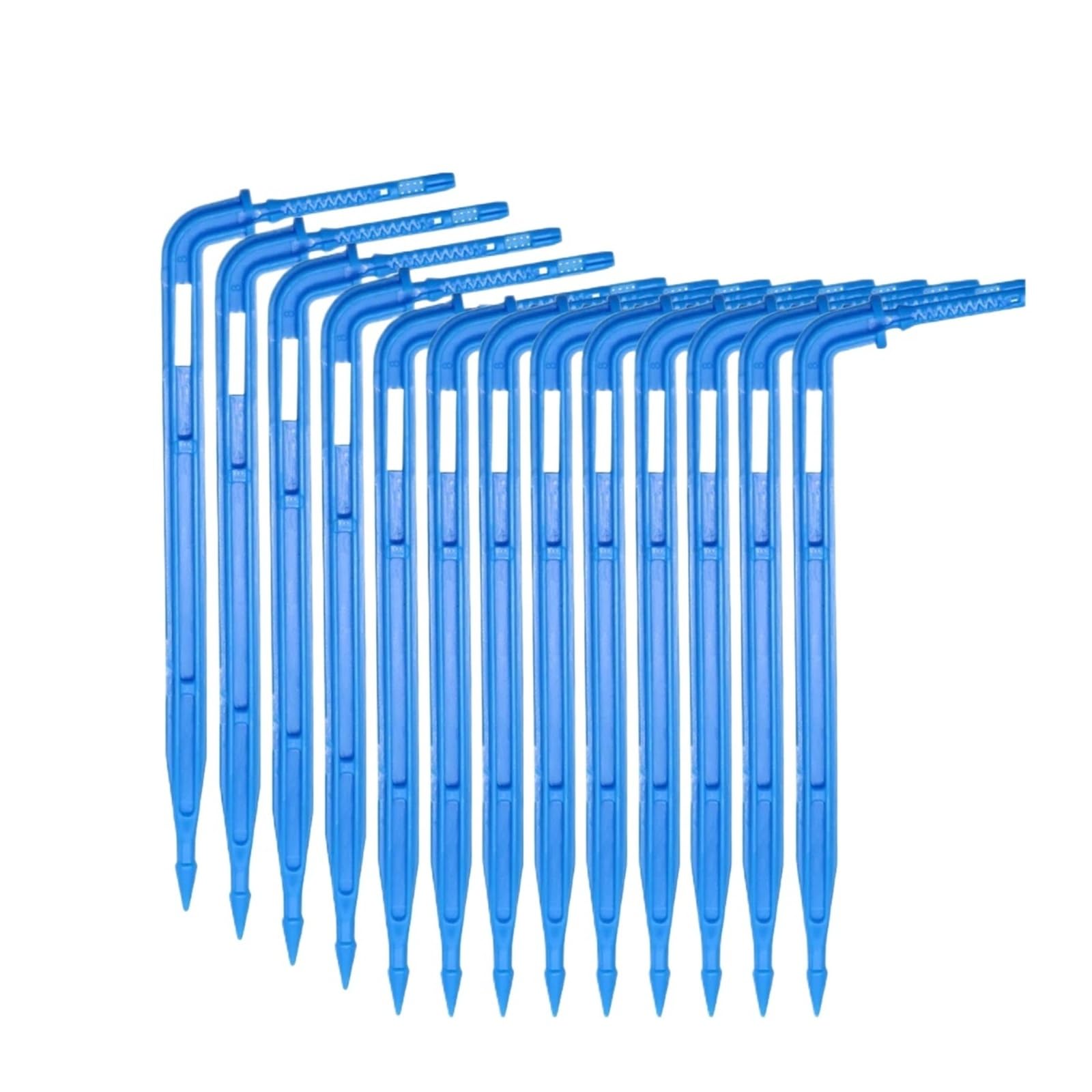 Kit irrigazione a goccia 100-10M 4/2 vie 8 litri for piante in vaso | Sistema di irrigazione a goccia con gocciolatore for l'irrigazione delle piante in vaso.(Blue 50pcs)