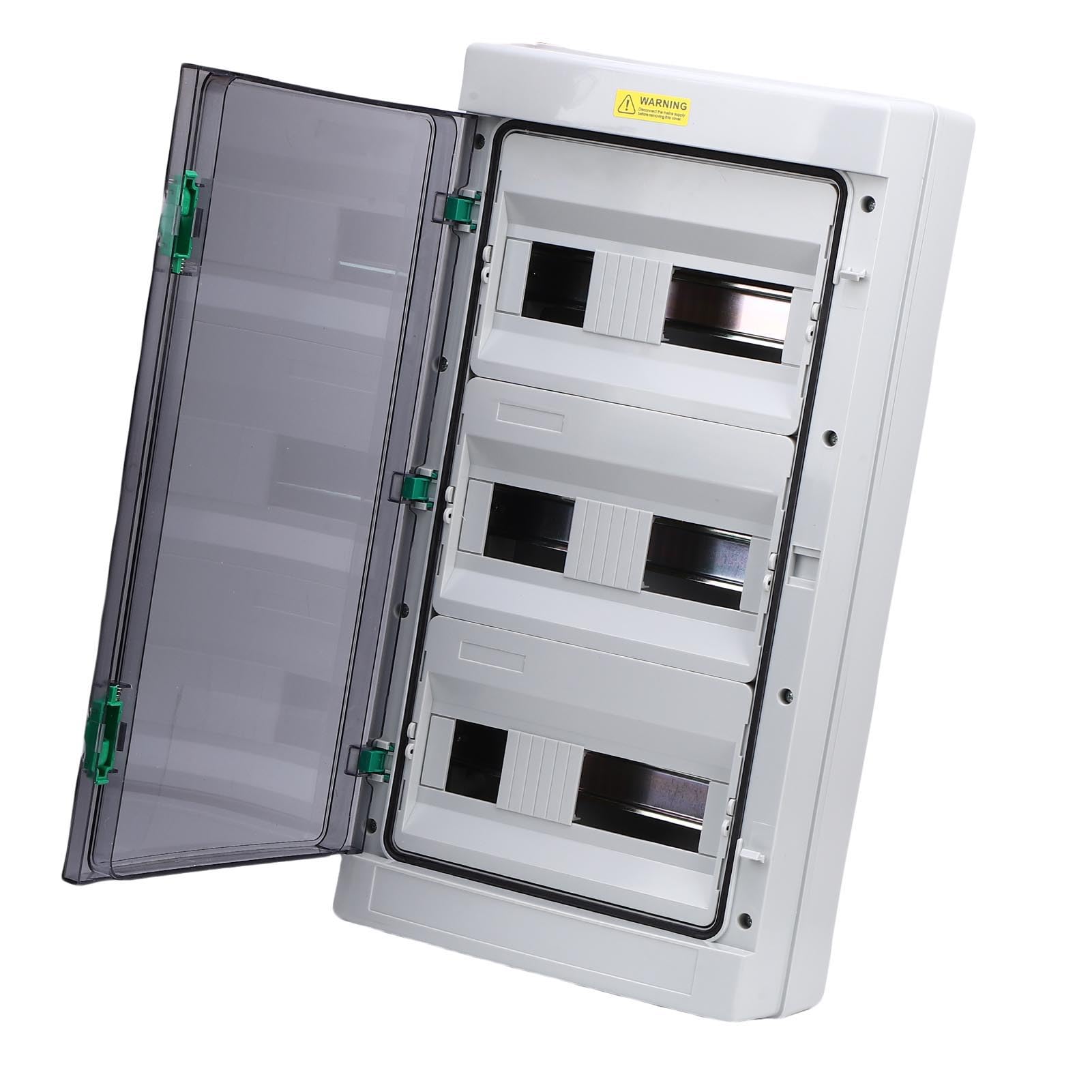 Quadro elettrico di distribuzione a tenuta stagna IP66 |Pannello a 36 interruttori per officina/hotel/uso esterno |Contenitore in plastica ABS da 2,8 mm resistente alla